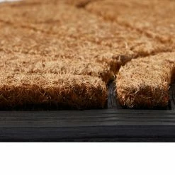 Dunelm Scroll Half Moon Rubber And Coir Doormat -Hot Sale rugs Shop 30814142 alt02