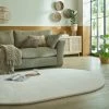 Dunelm Faux Fur Supersoft Lush Oval Rug -Hot Sale rugs Shop 30815698