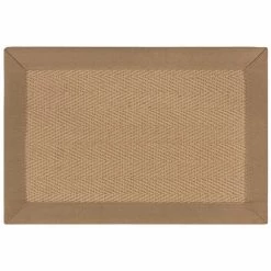 Dunelm Herringbone Jute Border Doormat -Hot Sale rugs Shop 30815817 alt01