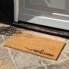Cedar & Sage Welcome Script Coir Doormat -Hot Sale rugs Shop 30825279